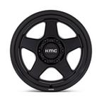 KMC KM728 LOBO 17x8.5 Matte Black Wheel with 6x120 Bolt Pattern and +18 Offset