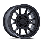 KMC KM729 Range 17x8.5 Matte Black Wheel with 5x127 Bolt Pattern and -10 Offset
