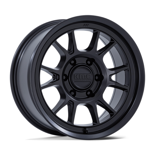 KMC KM729 Range 17x8.5 Matte Black Wheel with 5x127 Bolt Pattern and -10 Offset