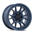 KMC KM729 Range 17x8.5 Inch Metallic Blue Off-Road Wheel with 5x127 Bolt Pattern and -10 Offset