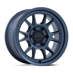 KMC KM729 Range 17x8.5 Inch Metallic Blue Off-Road Wheel with 5x127 Bolt Pattern and -10 Offset