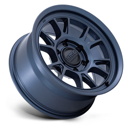 KMC KM729 Range 17x8.5 Metallic Blue Off-Road Wheel with 6x139.7 Bolt Pattern and -10 Offset