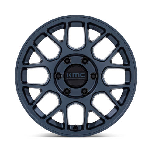 KMC KM730 Hatchet 17x8.5 Metallic Blue Alloy Wheel with 5x127 Bolt Pattern and -10 Offset