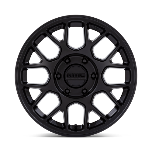 KMC KM730 Hatchet 17x8.5 Matte Black Alloy Wheel with 5x127 Bolt Pattern and +25 Offset