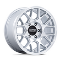 KMC Hatchet 17x8.5 Inch Alloy Wheel with 6x120 Bolt Pattern and Machined Silver Finish