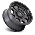 KMC Powersports KS137 Toro S UTV 15x7 Satin Black Wheel with 4x156 Bolt Pattern and 10mm Offset