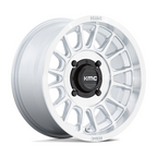 KMC Powersports KS138 Impact UTV 15x7 Silver with Machined Face, 4x137 Bolt Pattern, +10 Offset