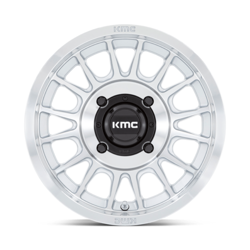 KMC Powersports KS138 Impact UTV 15x7 Silver with Machined Face, 4x137 Bolt Pattern, +10 Offset