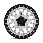 KMC Powersports KS235 Grenade UTV Beadlock Wheel – 15x10 Inches, 4x156 Bolt Pattern, Machined Finish