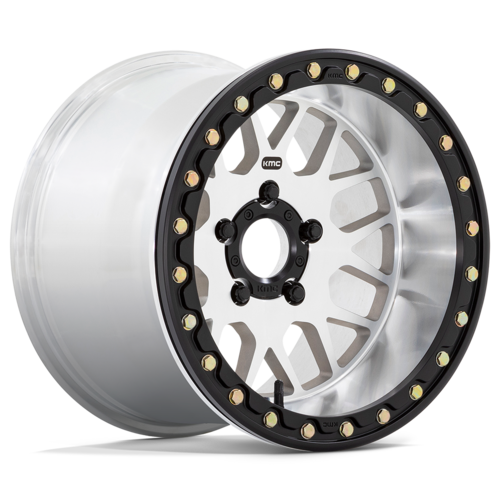 KMC Powersports KS235 Grenade UTV Beadlock 15x6 Wheel with Machined Finish and 4x156 Bolt Pattern