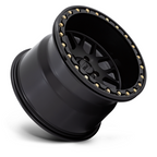KMC Powersports KS235 Grenade UTV Beadlock 15x7 Satin Black with 4x110 Bolt Pattern and 10mm Offset