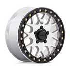 KMC Powersports KS235 Grenade UTV Beadlock Wheel 15x6 with Machined Finish and 5x114.3 Bolt Pattern