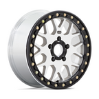 KMC Powersports KS235 Grenade UTV Beadlock Wheel 15x6 with Machined Finish and 5x114.3 Bolt Pattern
