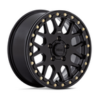 KMC Powersports KS235 Grenade UTV Beadlock Wheel – 15x6 Satin Black with 5x114.3 Bolt Pattern and 38mm Offset