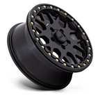 KMC Powersports KS235 Grenade UTV Beadlock Wheel – 15x6 Satin Black with 5x114.3 Bolt Pattern and 38mm Offset