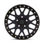 KMC Powersports KS235 Grenade UTV Beadlock Wheel – 15x6 Satin Black with 5x114.3 Bolt Pattern and 38mm Offset