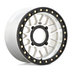 KMC Powersports KS235 Grenade UTV Beadlock Wheel – 15x7 Inches, Machined Finish, 4x137 Bolt Pattern