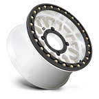 KMC Powersports KS235 Grenade UTV Beadlock Wheel - 15x7 Inch, Machined Finish, 4x156 Bolt Pattern
