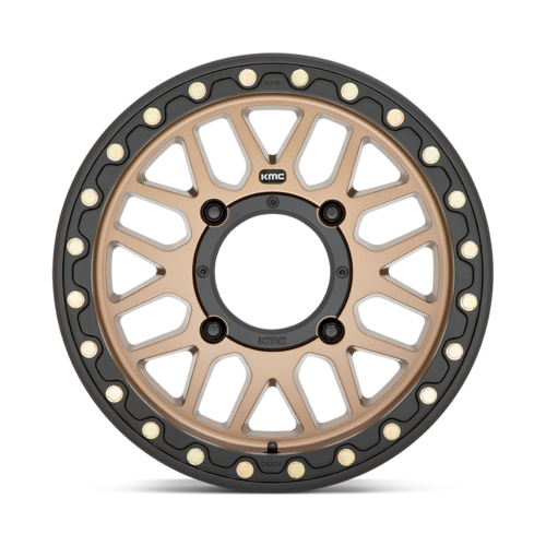 KMC Powersports KS235 GRENADE UTV Beadlock Wheel 15x7 Satin Bronze 4x137 Bolt Pattern