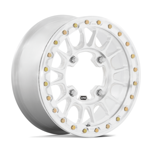 KMC Powersports KS436 Impact Forged UTV Beadlock Wheel 15x6 with Machined Finish and 6x139.7 Bolt Pattern