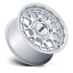 KMC Powersports KS139 Technic UTV 15x7 Wheel with Gloss Silver Machined Finish