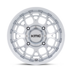KMC Powersports Technic UTV 15x7 Silver Machined Wheel with 5x114.3 Bolt Pattern and +38 Offset