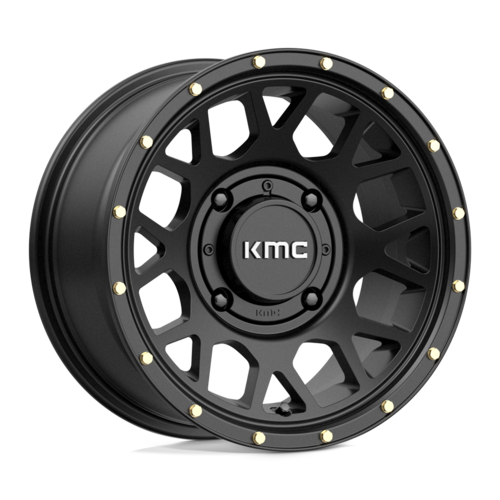 KMC Powersports KS135 GRENADE UTV 14x7 Satin Black Wheel with 4x137 Bolt Pattern and 112.10mm Center Bore