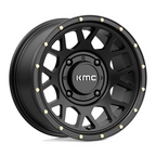 KMC Powersports KS135 Grenade UTV 14x7 Satin Black Wheel with 4x156 Bolt Pattern and 10mm Offset