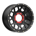 KMC Powersports KS135 GRENADE UTV 14x7 Satin Black Wheel with 4x137 Bolt Pattern and 112.10mm Center Bore