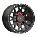KMC Powersports KS135 GRENADE UTV 14x7 Satin Black Wheel with 4x137 Bolt Pattern and 112.10mm Center Bore