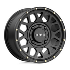KMC Powersports KS135 Grenade UTV 14x7 Satin Black Wheel with 4x137 Bolt Pattern and 38mm Offset