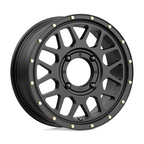 KMC Powersports KS135 Grenade UTV 15x6 Satin Black Wheel with 4x137 Bolt Pattern and 38mm Offset