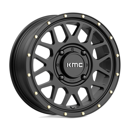 KMC Powersports KS135 Grenade UTV 15x6 Satin Black Wheel with 4x156 Bolt Pattern and 38mm Offset