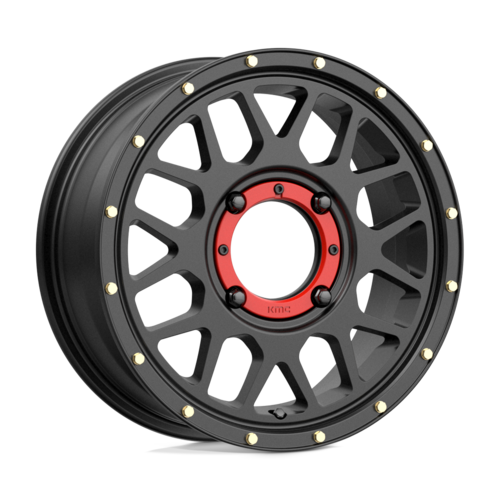 KMC Powersports KS135 Grenade UTV 15x6 Satin Black Wheel with 4x156 Bolt Pattern and 38mm Offset