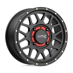 KMC Powersports KS135 Grenade UTV 15x6 Satin Black Wheel with 4x156 Bolt Pattern and 38mm Offset