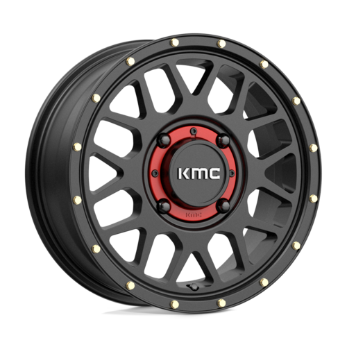 KMC Powersports KS135 Grenade UTV 15x6 Satin Black Wheel with 4x137 Bolt Pattern and 38mm Offset