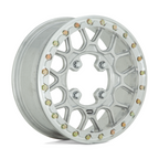 KMC Powersports KS435 Grenade Forged UTV Beadlock Wheel 15x6 with 4x137 Bolt Pattern and Machined Finish