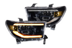 Morimoto MM XB Headlights for Tundra 2007-2013 with Amber DRL - Part Number LF533-A-ASM