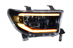 Morimoto MM XB Headlights for Tundra 2007-2013 with Amber DRL - Part Number LF533-A-ASM