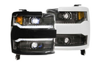 Morimoto MM XB Headlights for Silverado HD (2015-2019) - Silver Finish