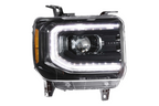 Morimoto MM XB Headlights for GMC Sierra (2014-2018) - Clear Lens with Black Housing
