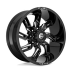 Fuel 1PC D747 Lockdown 20-inch Gloss Black Milled Wheel with 8x180 Bolt Pattern and 124.20 Center Bore
