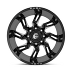 Fuel 1PC D747 Lockdown 20-inch Gloss Black Milled Wheel with 8x180 Bolt Pattern and 124.20 Center Bore