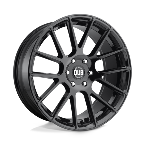 DUB 1PC S205 LUXE 22x9.5 Inch Gloss Black Wheel with 6x135 Bolt Pattern and +30 Offset