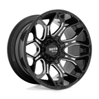 Moto Metal MO808 Sniper 20x10 Gloss Black Milled Wheel with -18mm Offset and 8x170 Bolt Pattern