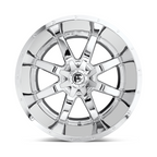 Fuel 1PC Maverick 18x9 Chrome Plated Wheel with 8x165.1 Bolt Pattern and +1 Offset