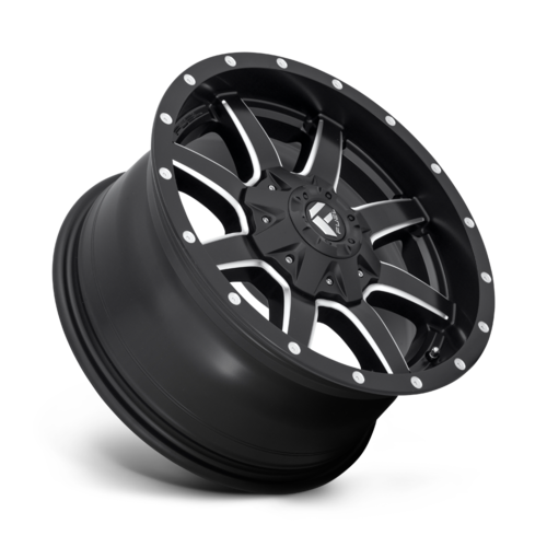 Fuel 1PC Maverick DRW 17x6.5 Matte Black Milled Wheel with 8x200 Bolt Pattern and 116mm Offset