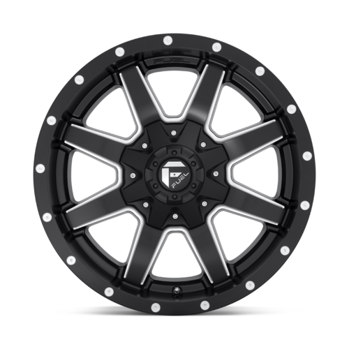 Fuel 1PC D538 Maverick 17x6.5 Matte Black Milled Off-Road Wheel with 8x200 Bolt Pattern and -140 Offset