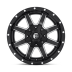 Fuel 1PC Maverick DRW 17x6.5 Matte Black Milled Wheel with 8x200 Bolt Pattern and 116mm Offset