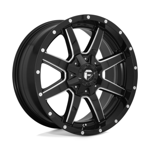 Fuel 1PC D610 Maverick 22x10 Gloss Black Milled Wheel with 8x180 Bolt Pattern